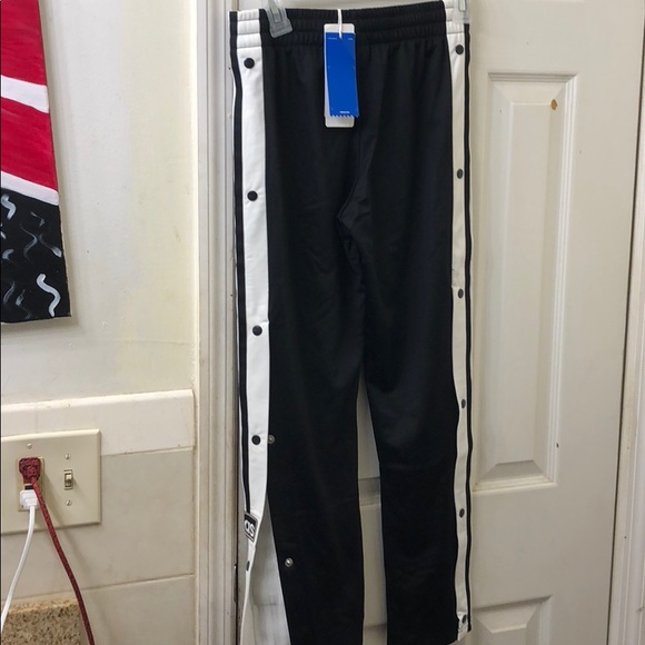 adidas button down pants